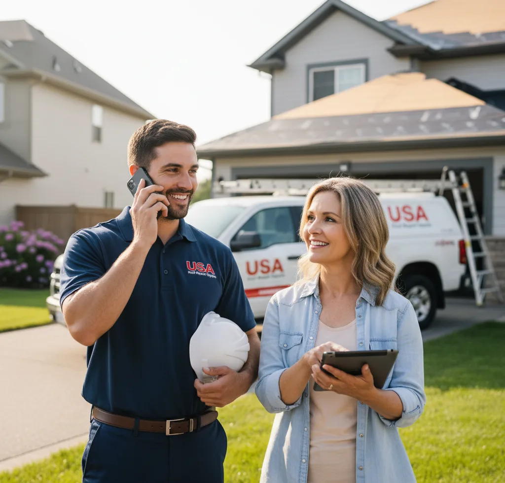 USA Roof Repair Experts customer support in Colbert